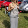 20160724_095151: This beautiful gal drove all the way from Sherman Oaks, CA. Her father owned a few speedsters and she loves the cars. I bet she will turn up on here looking for a replica to buy!